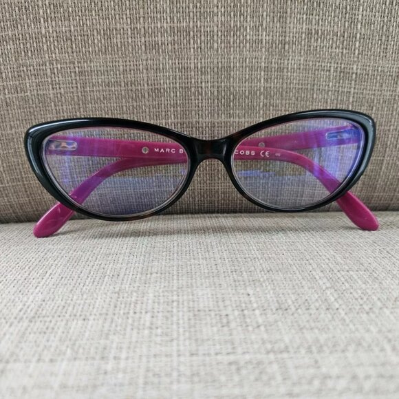 Marc by Marc Jacobs Women Eyeglasses Frame Pink/Tortoise Brown Glasses Frame - Picture 2 of 12